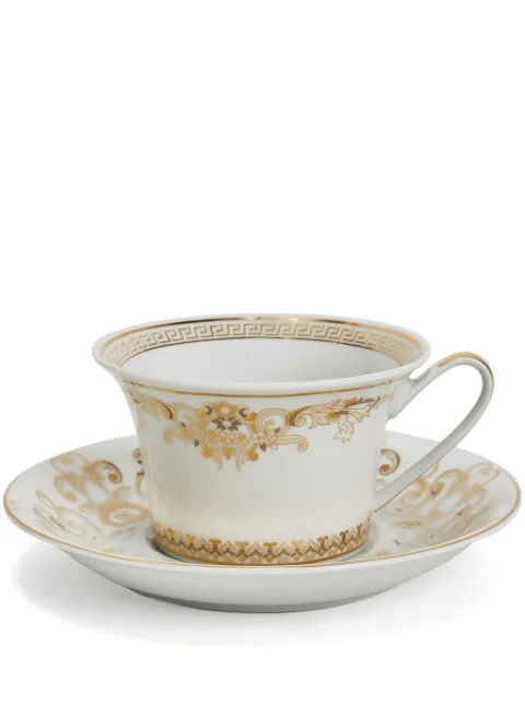 Versace x Rosenthal Medusa Gala tea cups and saucers (set of six)