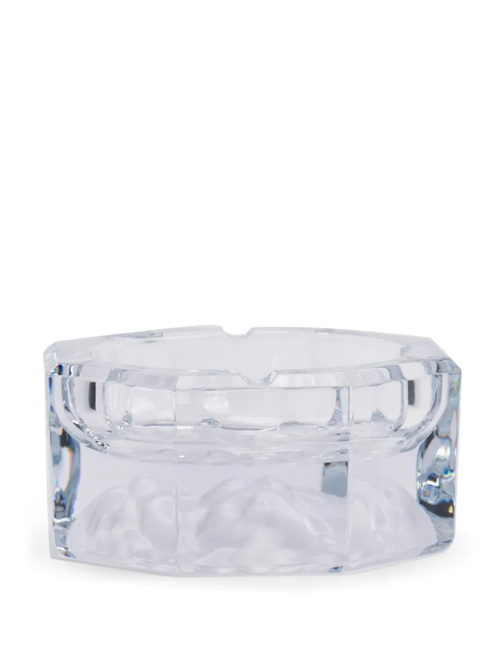 Versace Medusa Lumière Crystal Ashtray In Clear