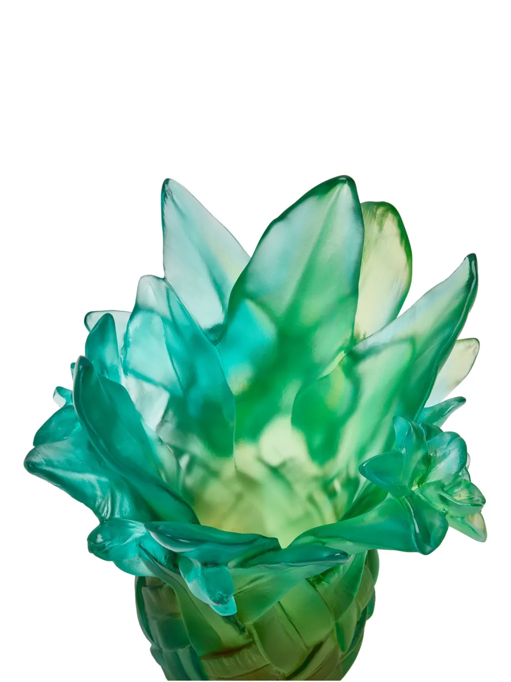 Daum small Tressage vase (17cm x 21cm) - Groen