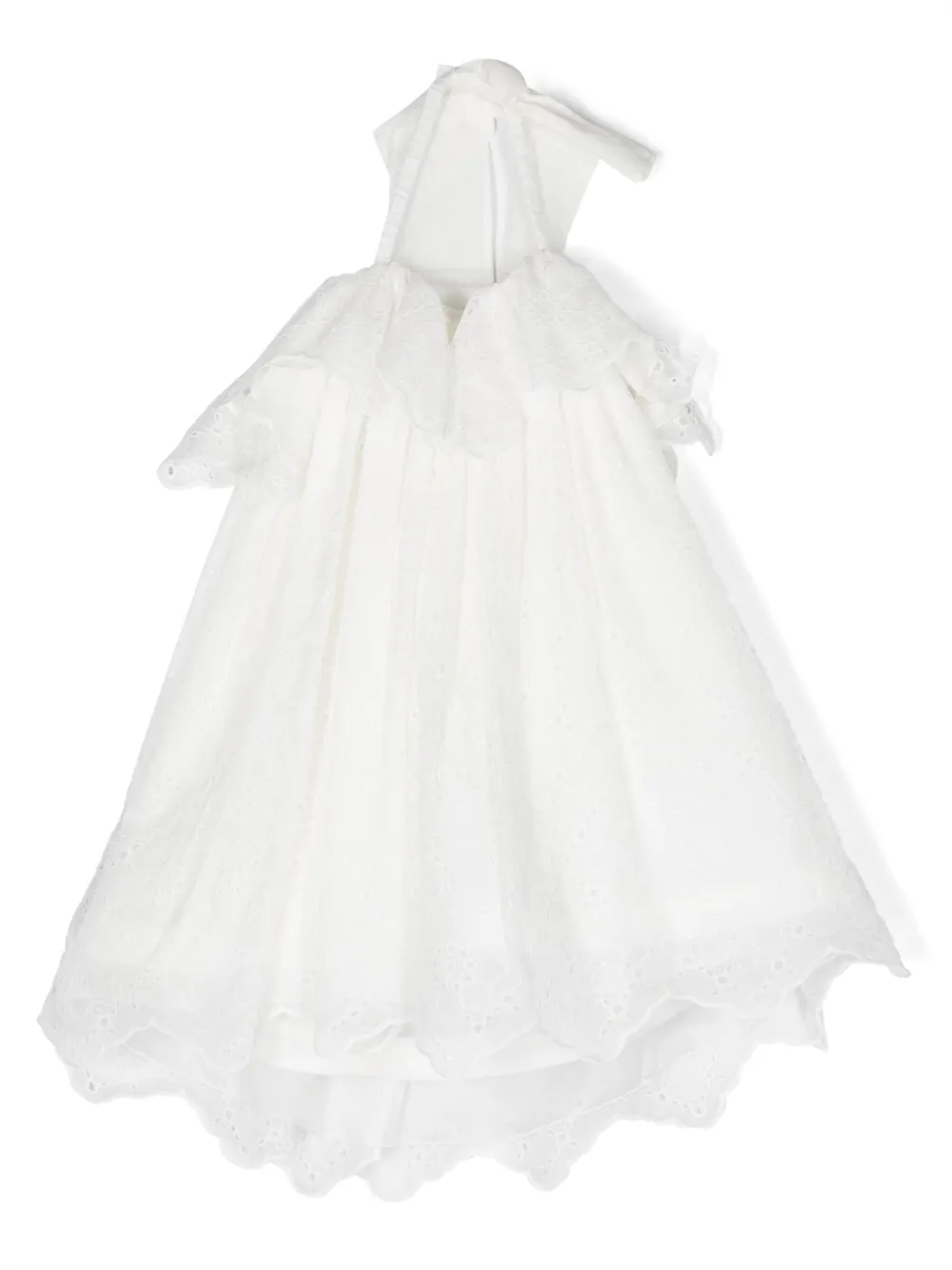 Mi Mi Sol Kids' Guipure Lace Dress In White