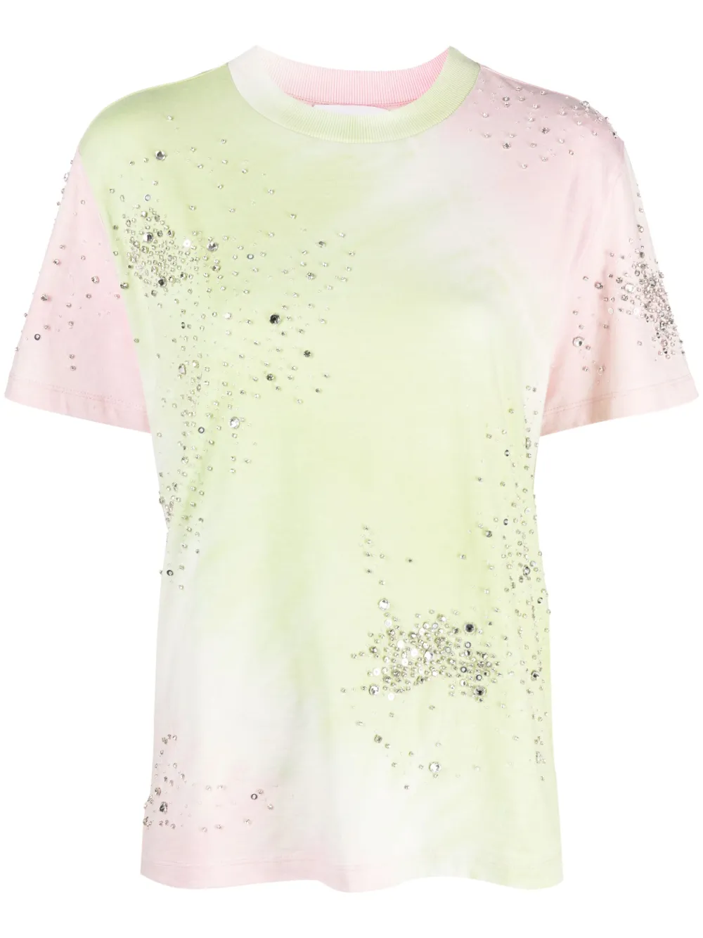 DES PHEMMES ombré-effect cotton T-shirt