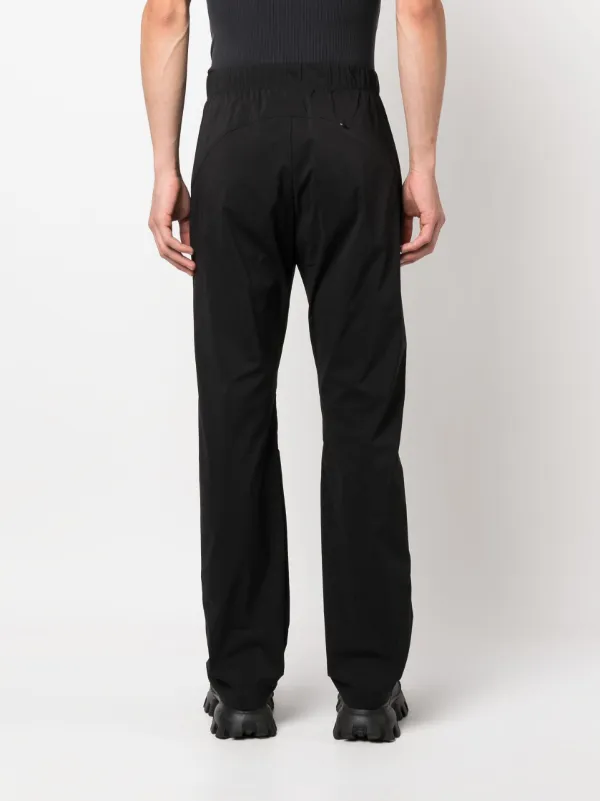 Post Archive Faction zip-details Flared Trousers | Black