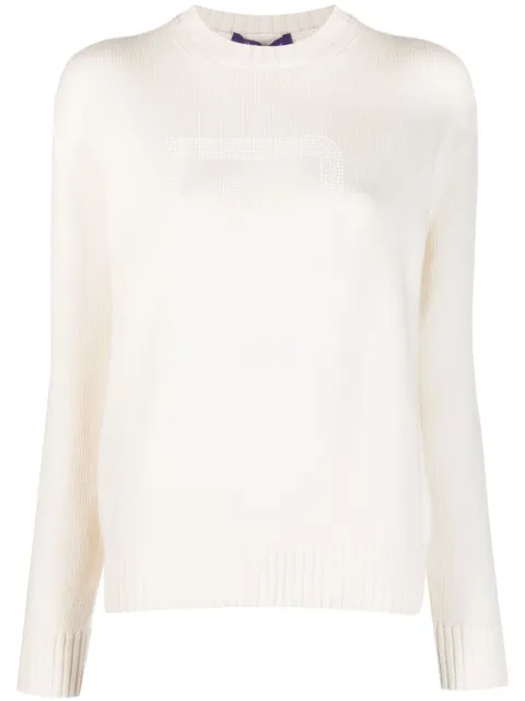 Ralph Lauren Collection logo-embellished long-sleeve jumper
