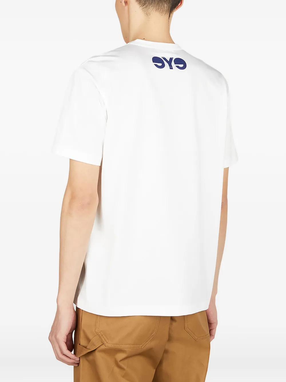 Junya Watanabe MAN x Junya Watanabe logo-print T-shirt Wit