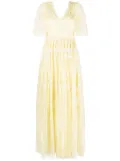 Needle & Thread Sweetheart lace-embroidered gown - Yellow