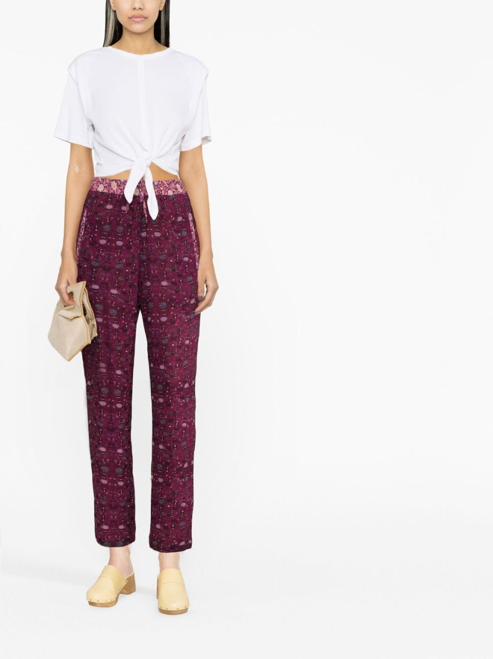 ISABEL MARANT Broek met bloemenprint - Roze