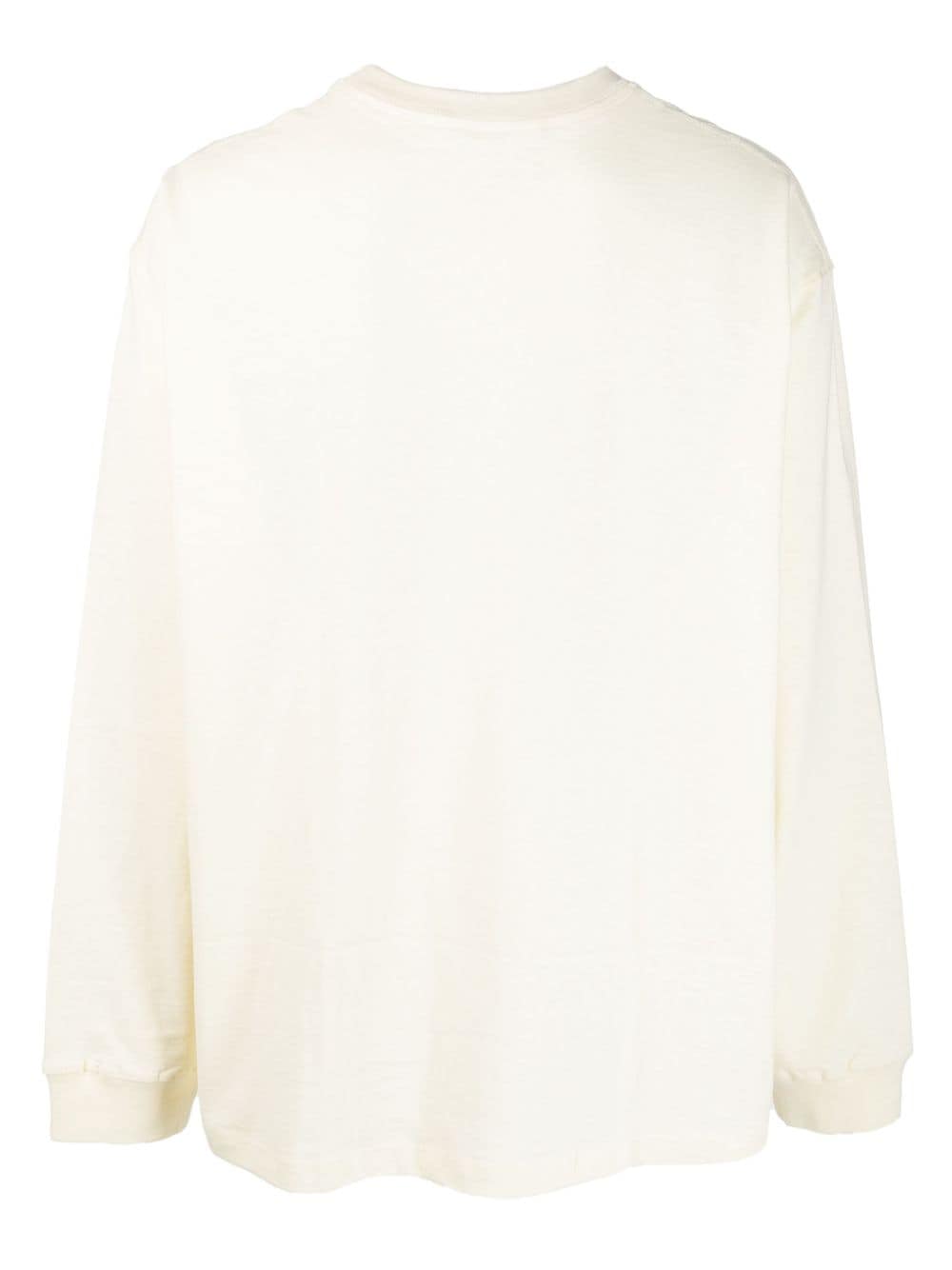 Song For The Mute Sweater met print - Beige