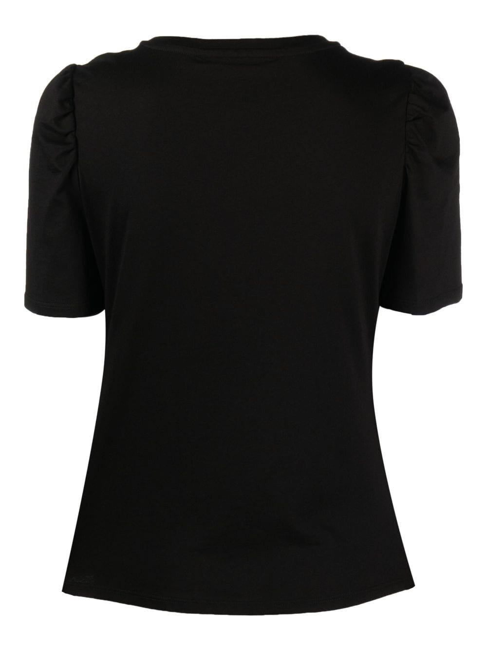 Shop Dkny Logo-print Short-sleeved Cotton T-shirt In Black