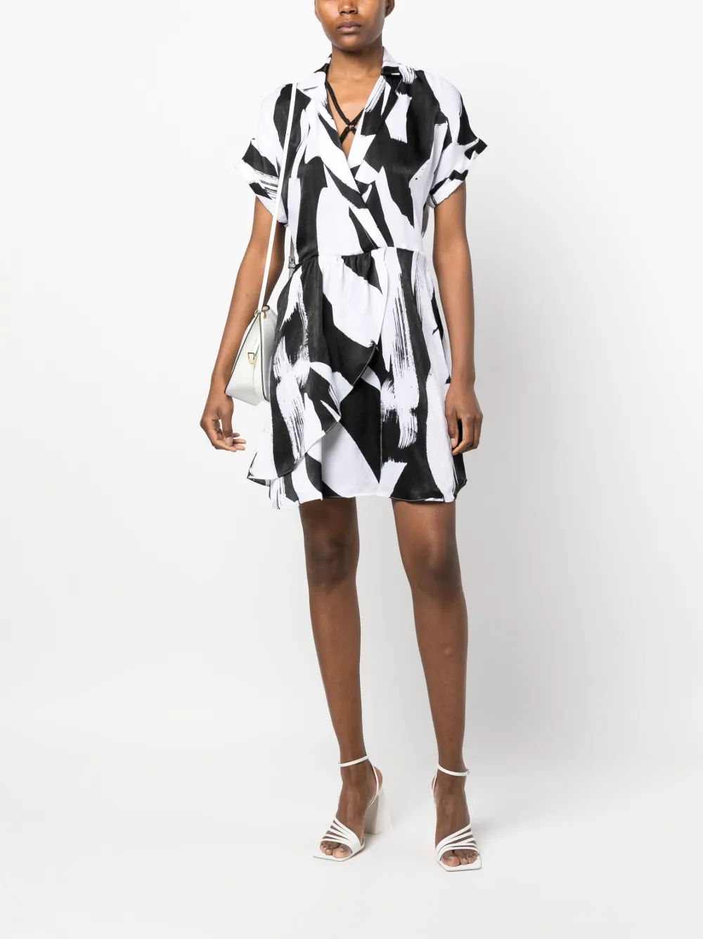 DKNY Midi-jurk met grafische print - Zwart