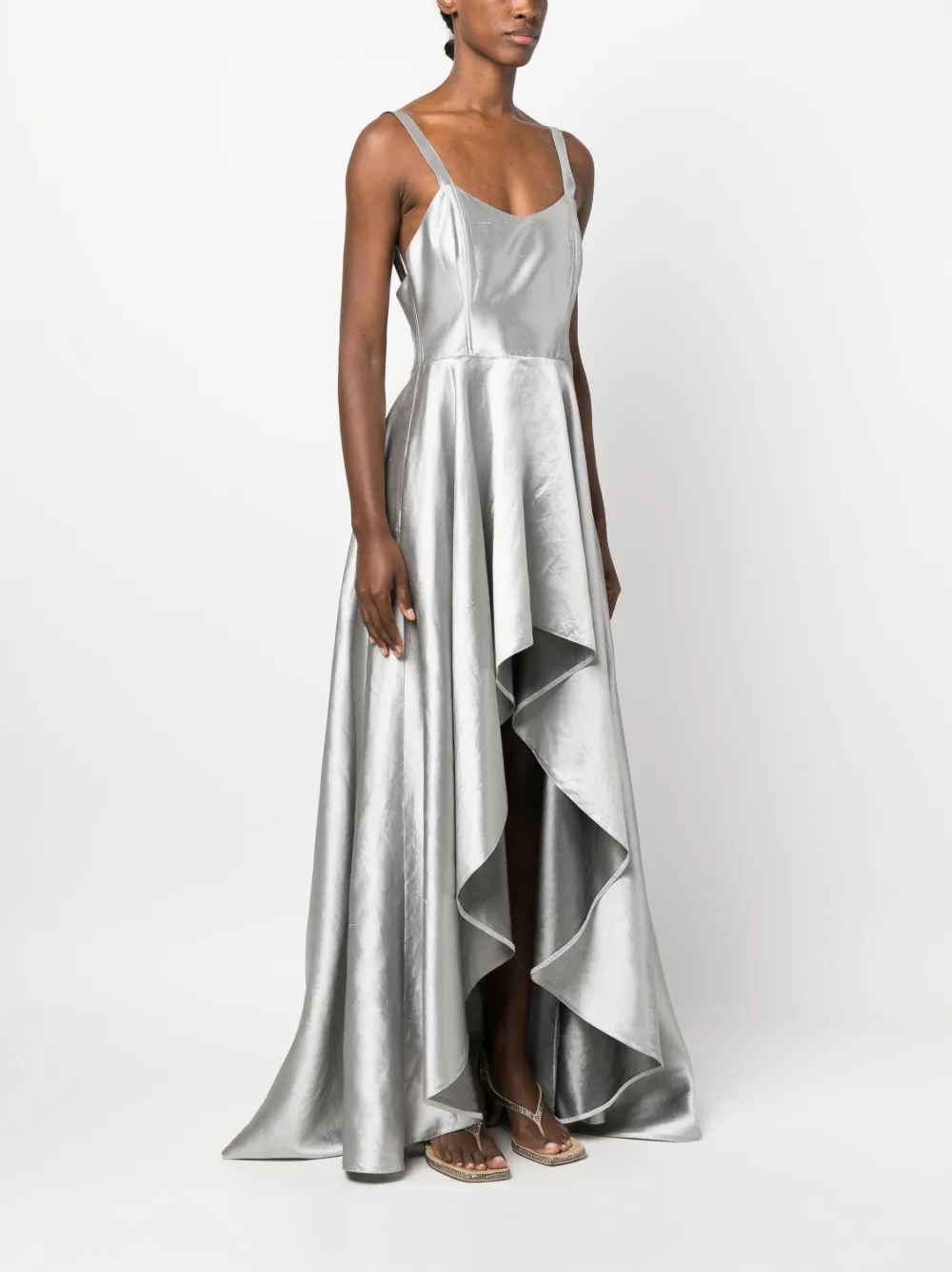 Almaz HitchHiking Backless Silk Dress Farfetch