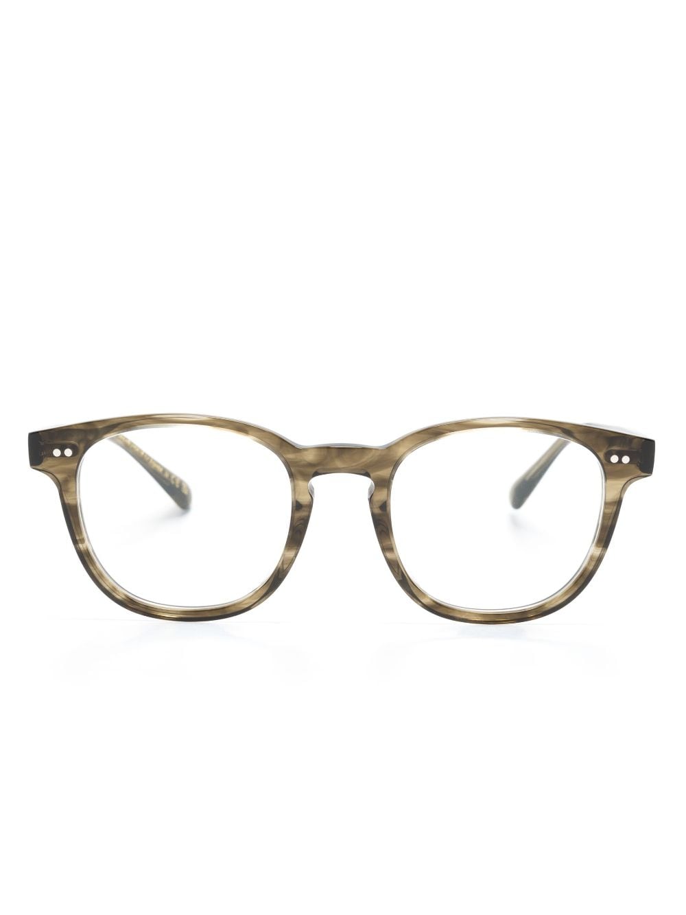 Oliver Peoples Kisho Square-frame Glasses In Brown