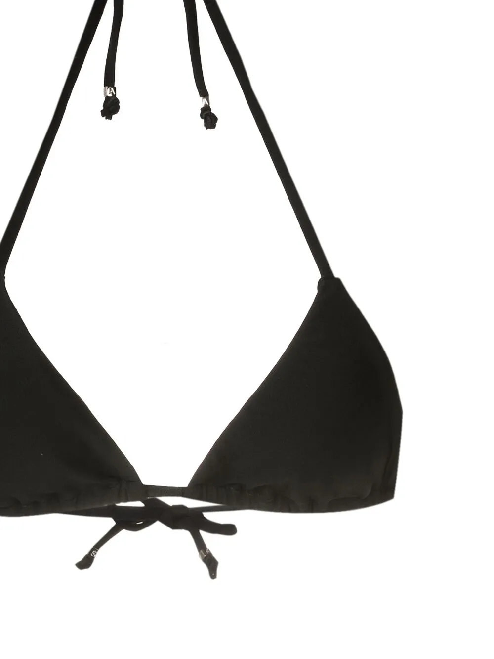 Amir Slama Halterneck Tie-fastening Bikini In Schwarz