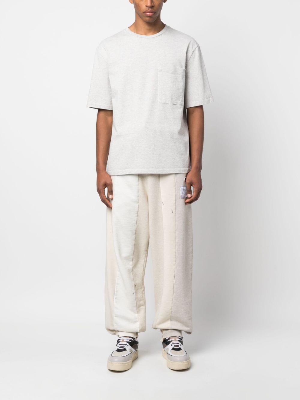 Maison Mihara Yasuhiro Panelled Cotton Track Pants - Farfetch