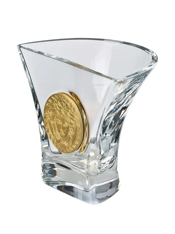 Versace x Rosenthal Medusa Glass Vase | White | FARFETCH