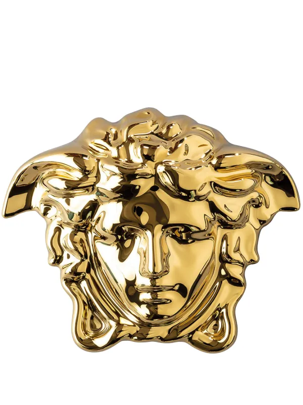 ヴェルサーチ Versace メデューサ 小物入れ 多目的ホルダー 皿 Versace メドゥーサ 小物入れ | ゴールドトーン | FARFETCH JP