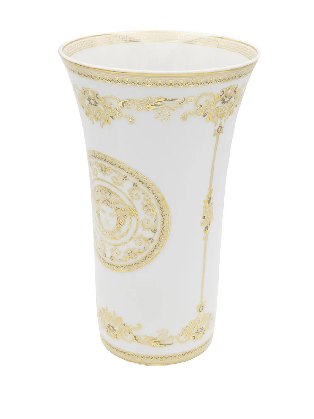 Versace X Rosenthal Medusa Gala Vase In Weiss