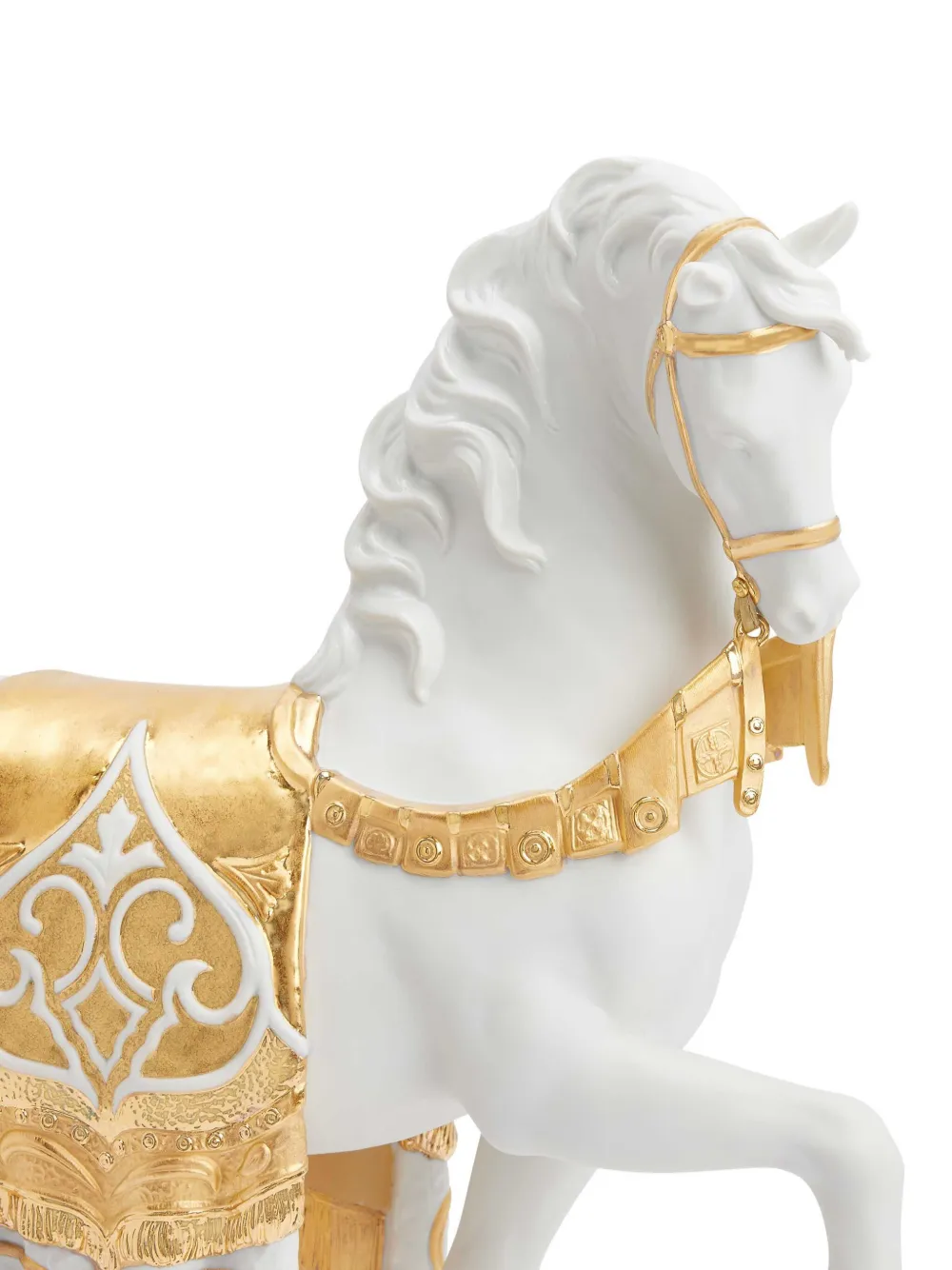Lladrò A Regal Steed Sculpture In White