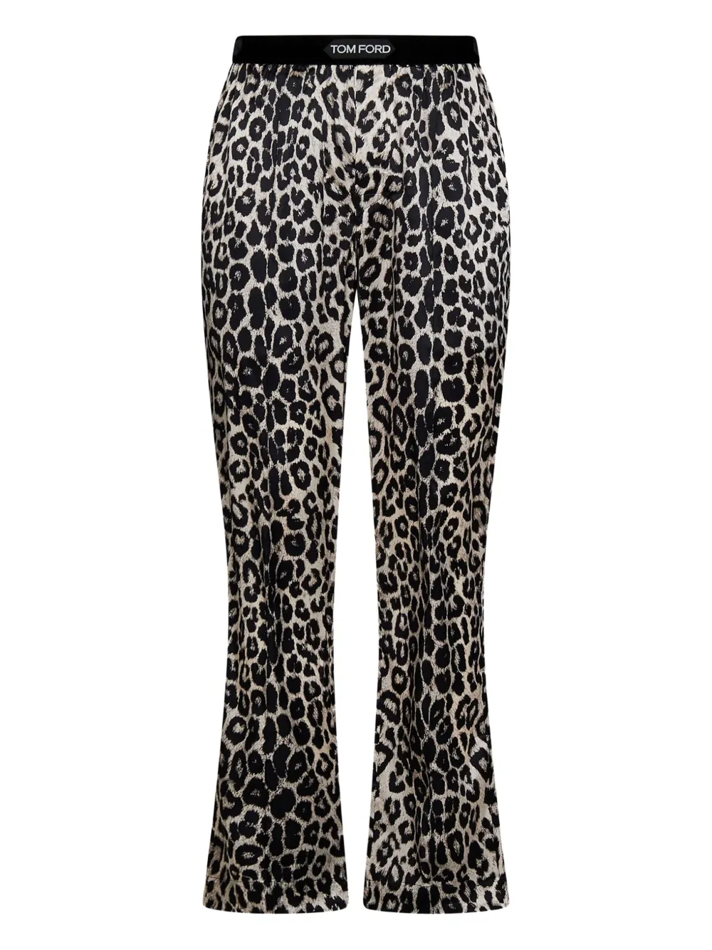 Tom Ford Leopard-print Elasticated-waist Pajamas Trousers In Multi