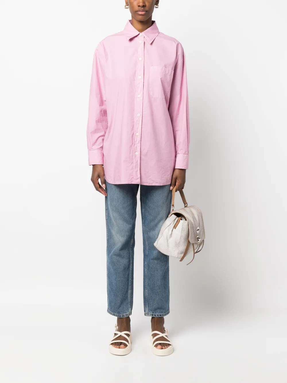 slowear Oversized blouse - Roze