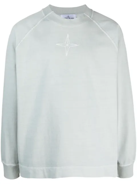 Stone Island sudadera con logo bordado