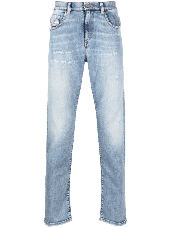 Wrak Veroorloven strijd Diesel Distress stretch-cotton Skinny Jeans - Farfetch