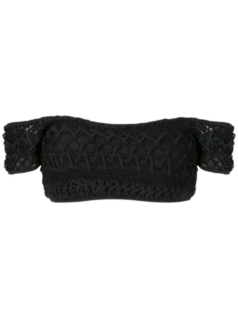 Amir Slama off-shoulder cropped top