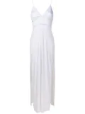 Amir Slama tulle-insert sleeveless maxi dress - White