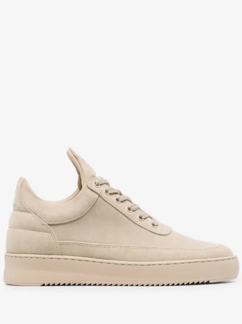Filling Pieces logo-embroidered suede sneakers