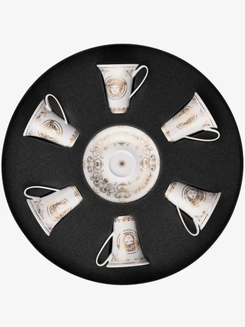 Versace pack de seis platos y tazas Medusa Gala