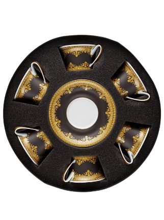 Versace x Rosenthal I Love Baroque Tea Cups (set Of 6) | Black | FARFETCH