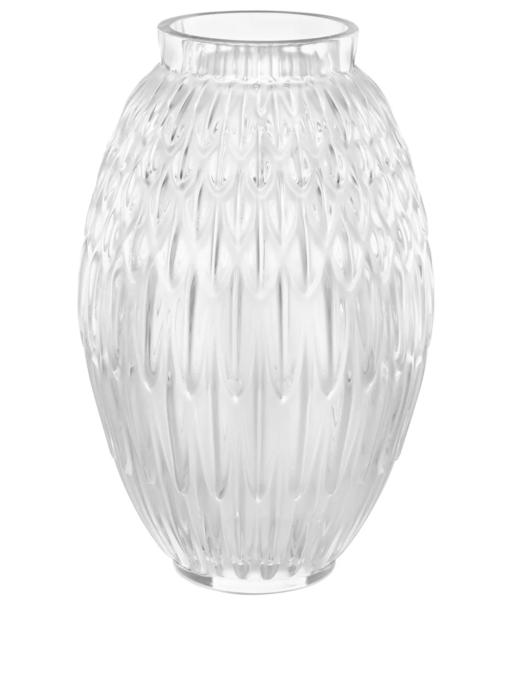 Lalique Plumes Large Crystal Vase (26,5cm) Farfetch