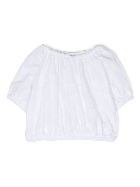 Douuod Kids embroidered cotton blouse