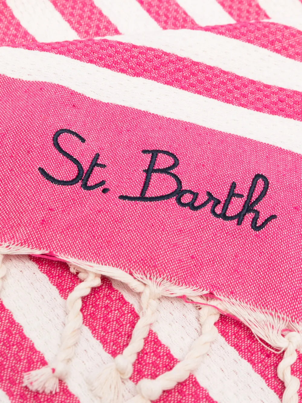 MC2 Saint Barth Strandlaken met geborduurd logo - Roze