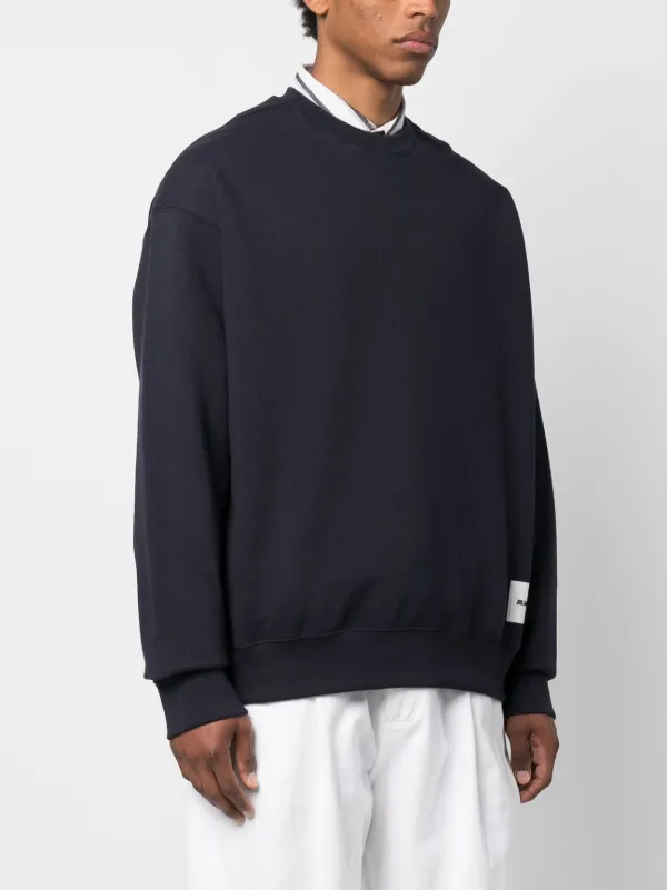 スウェット・トレーナー JIL SANDER DARK BLUE COTTON SWEATSHIRT Jil Sander Navy Cotton Sweatshirt - Dark Blue