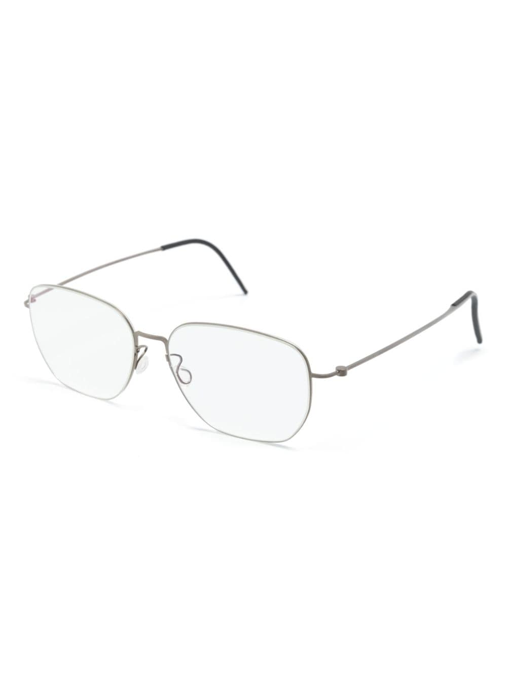 Lindberg square-frame glasses - Zilver