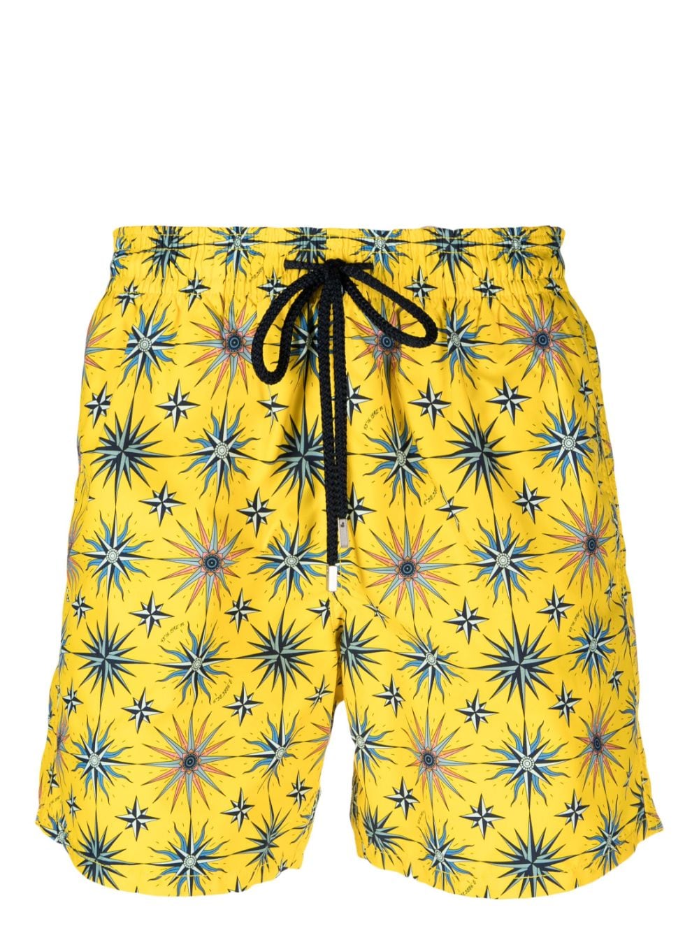 Vilebrequin Star-print Swim Shorts In Yellow
