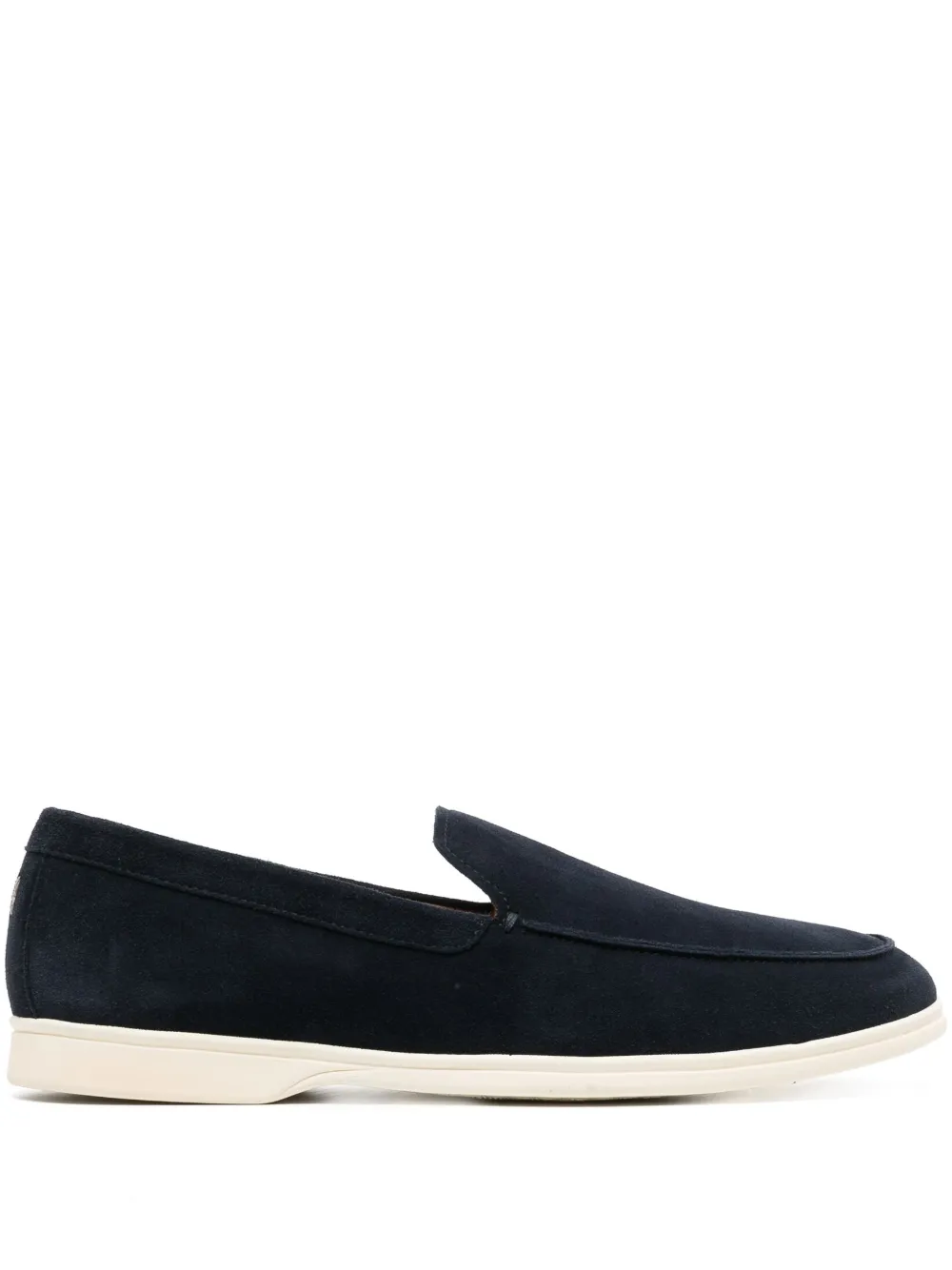 brushed suede loafers