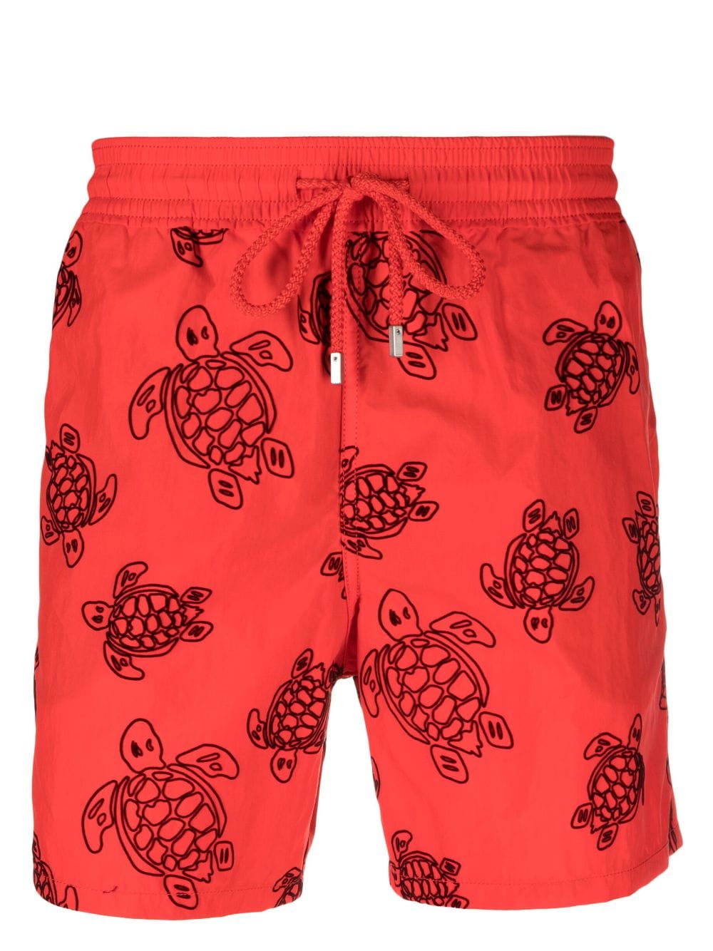 Vilebrequin Turtle-print Swim Shorts In Red