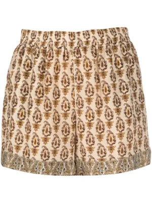 Gold store shorts womens