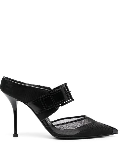 Alexander McQueen Punk mesh pointed-toe mules Women