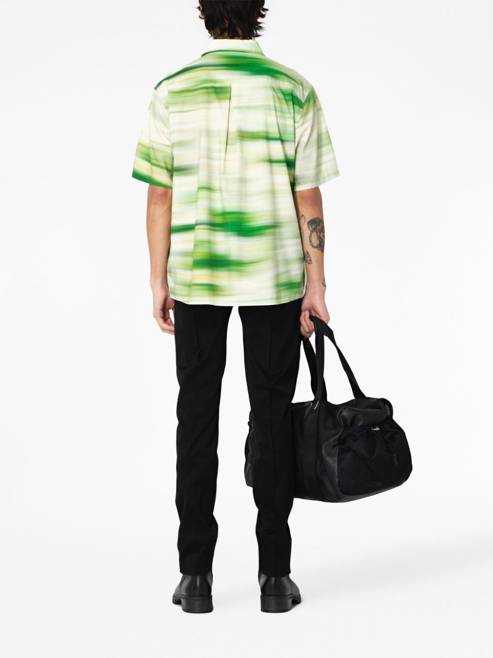Shop John Elliott Abstract-pattern Short-sleeve Shirt In Motion Meadow
