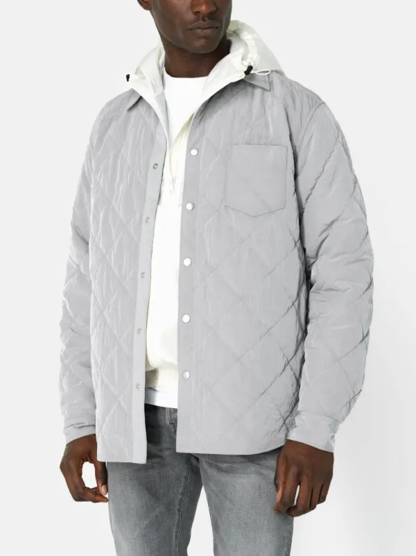 White quilted 2024 jacket mens