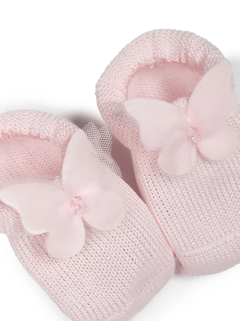 Story Loris Butterfly-appliqué Romper Set In Pink