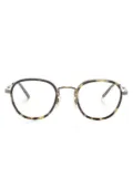 Oliver Peoples tortoiseshell-effect round-frame glasses - Gold