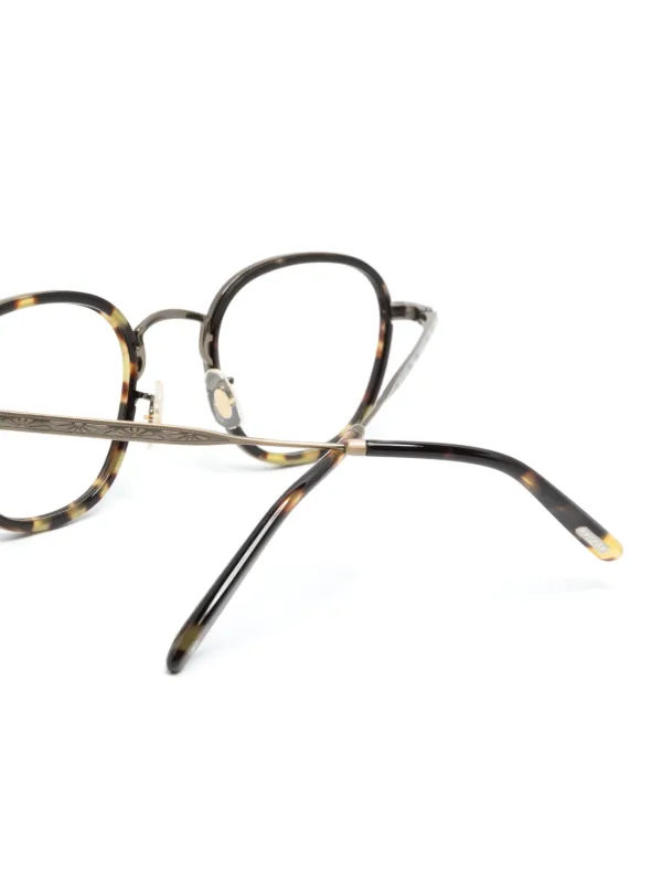 Oliver Peoples トータスシェル ラウンド眼鏡フレーム
