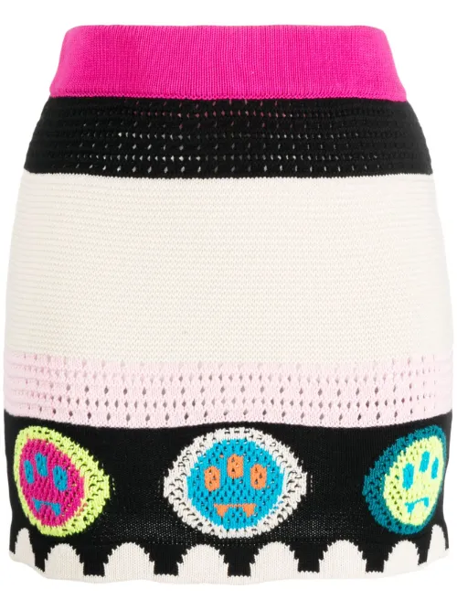 Minijupe à logo en jacquard - BARROW - Modalova