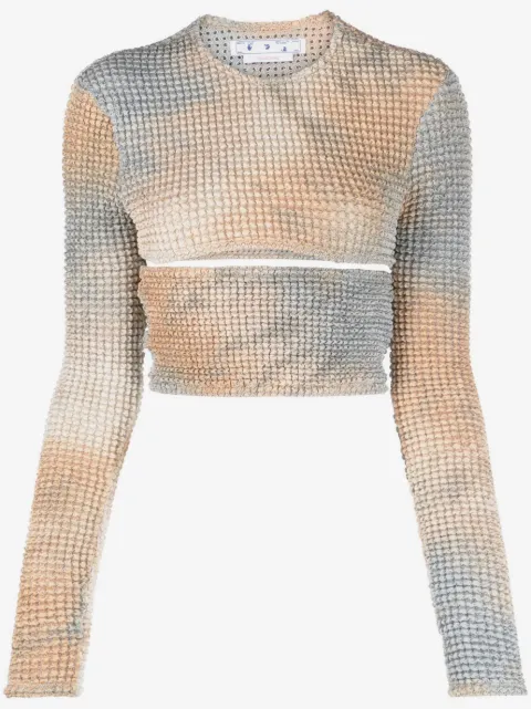 Off-White top Double con aberturas