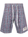 P.A.R.O.S.H. plaid-check print shorts - Blue