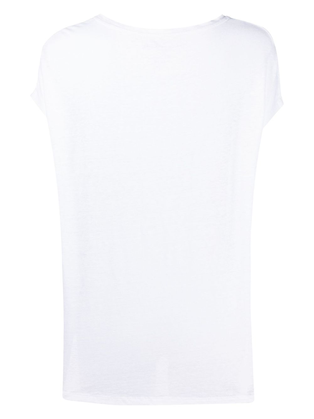 Shop Majestic V-neck Short-sleeve T-shirt In White