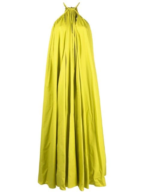 Oscar de la Renta - cut-out halterneck dress